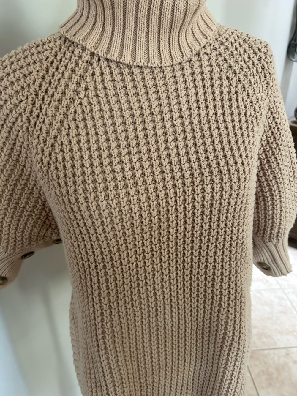 J. Crew Knit Sweater with Short Sleeves and Button Detail - Picture 3 of 13